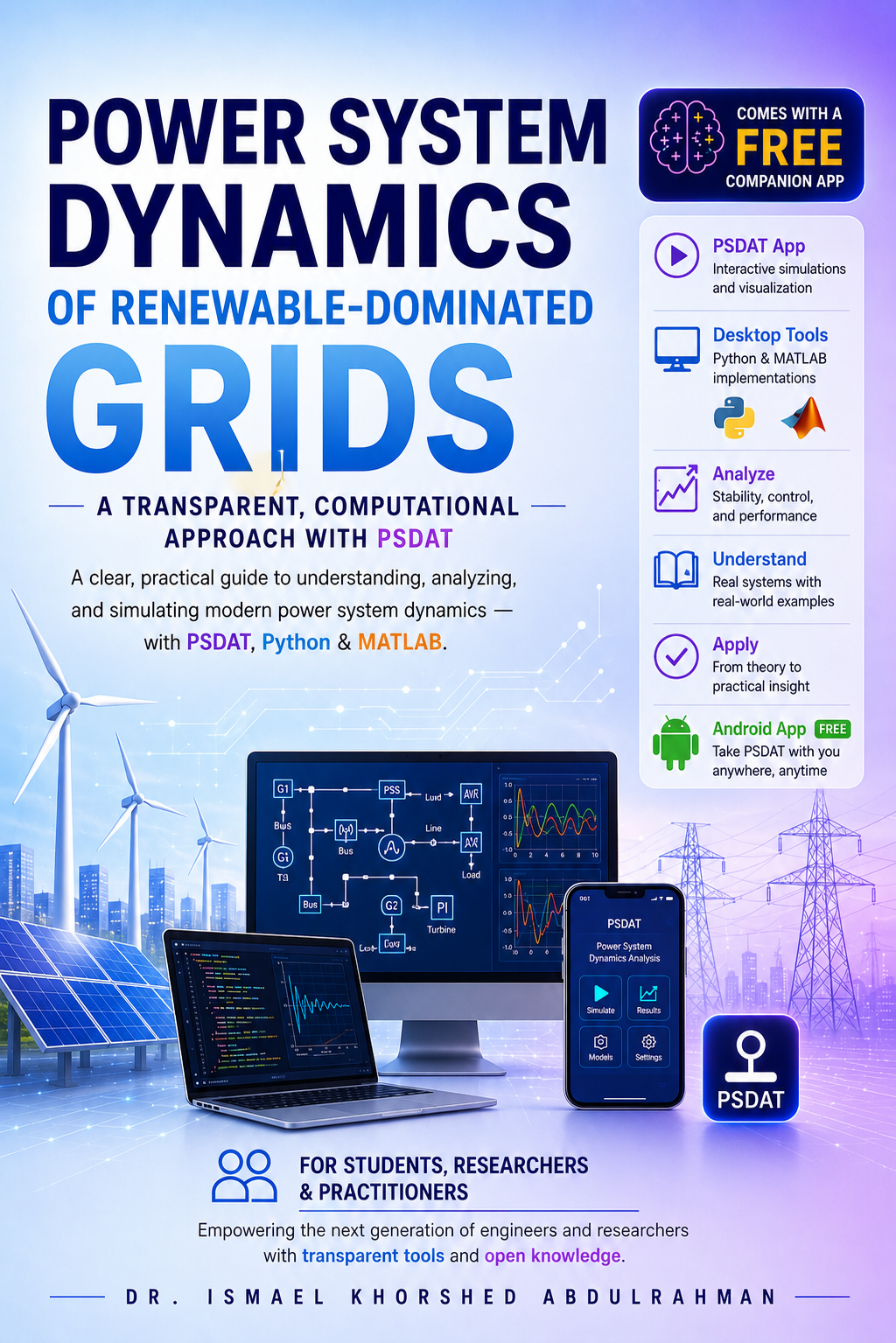 Book cover — Power System Dynamics of Renewable-Dominated Grids
