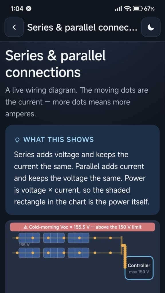 SEFE — Series and parallel connections simulation